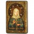 Настольная икона "Блаженная старица Матрона Московская" на мореном дубе