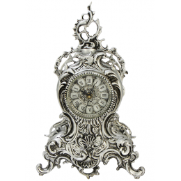 Бронзовые часы "Ласу", серебро