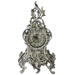 Бронзовые часы "Лион", серебро