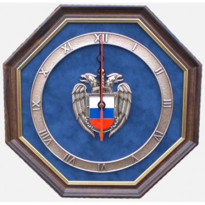 Настенные часы "Эмблема Федеральной службы охраны РФ"