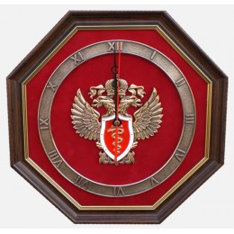 Настенные часы "Эмблема ФСКН России"