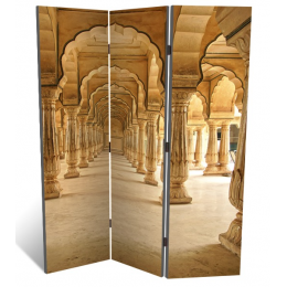 Декоративная 3-х створчатая ширма "Коридор с колоннами", дл.135см