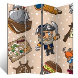Декоративная детская ширма "Пиратские игры", дл.180см