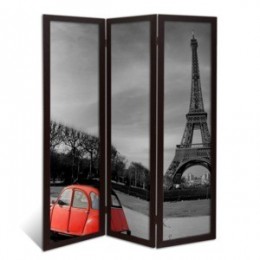 Декоративная двухсторонняя ширма - перегородка "Поездка в Париж", дл.165см
