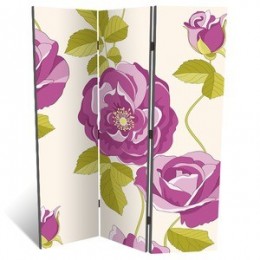 Декоративная ширма "Пурпурные розы", дл.135см
