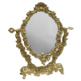 Настольное зеркало Alberti Livio "Ракушка" (полир. бронза) h.34см