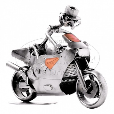 Декоративная фигурка из металла "Гоночный мотоцикл"
