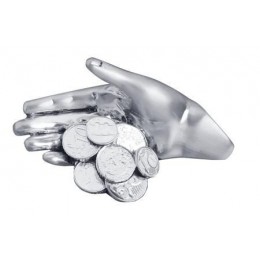 Статуэтка Exetera Argenti "Рука удачи", серебрение матовое