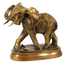 Скульптура "Могучий слон" на подставке(средний)
