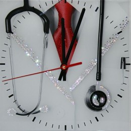 Часы с кристаллами Swarovski "Доктор"