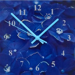 Часы с кристаллами Swarovski "Гортензия"