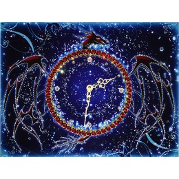 Часы с кристаллами Swarovski "Созвездие дракона"