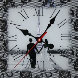 Часы с кристаллами Swarovski "Свадебный Париж"