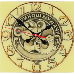 Декоративные часы с кристаллами Swarovski "Удачное время"