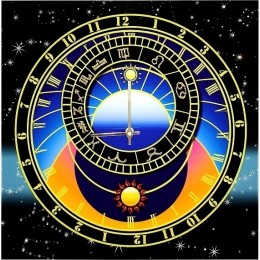 Настенные часы с кристаллами Swarovski "Астрология судеб"