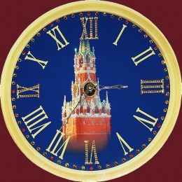 Настенные часы с кристаллами Swarovski "Кремлёвские"