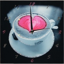 Настенные часы с кристаллами Swarovski "Любовный элексир"