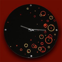 Настенные часы с кристаллами Swarovski "Воздушное пространство"
