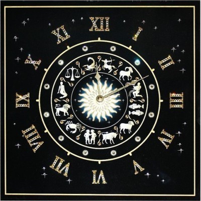 Настенные часы Сваровски "Знаки Зодиака", 30 х 30 см