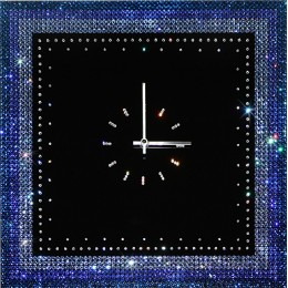Настенные часы Swarovski "Голубой браслет"