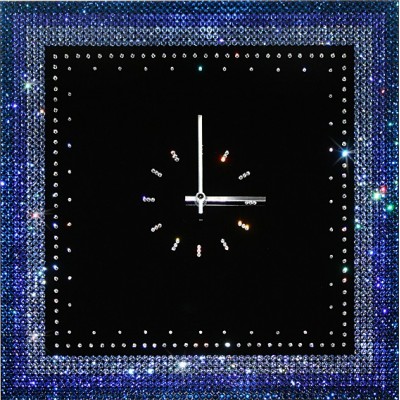Настенные часы Swarovski "Голубой браслет"