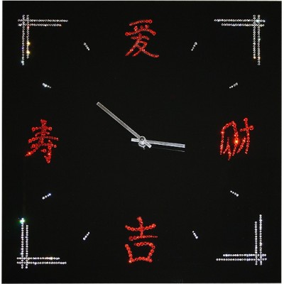Настенные часы Swarovski "Китайские иероглифы"