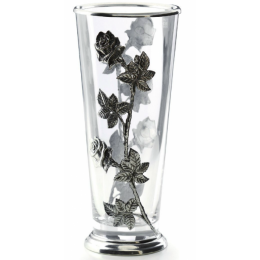 Декоративная ваза с оловянным декором "ROSE" выс.32см