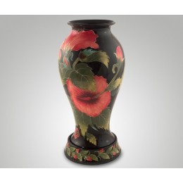 Декоративная керамическая ваза для цветов "Хибискус" выс.40см