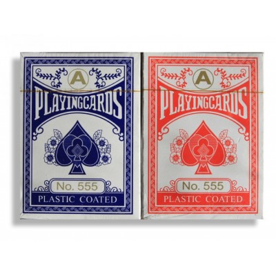 Карты с ламинированным покрытием "Playingcards blue and red"