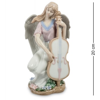 JP-16/14 Статуэтка ангел "Волшебная виолончель" (Pavone)