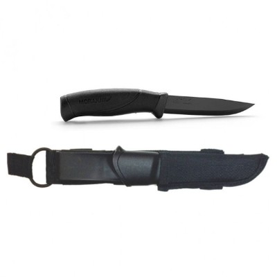 Нож Morakniv Companion Tactical BlackBlade, нержавеющая сталь, черный клинок, 12351