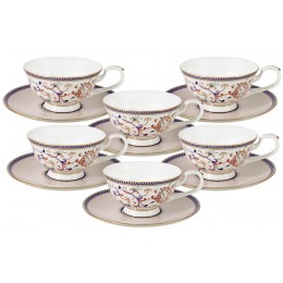 Набор 12 предметов Королева Анна: 6 чашек+ 6 блюдец