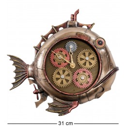 WS-907 Статуэтка-часы в стиле Стимпанк "Рыба"